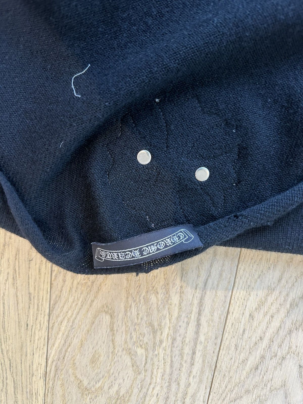 Chrome Hearts CHROME HEARTS THRASHED CASHMERE SWEATER CARDIGAN CROSS PATCH Size US M / EU 48-50 / 2 - 7 Thumbnail