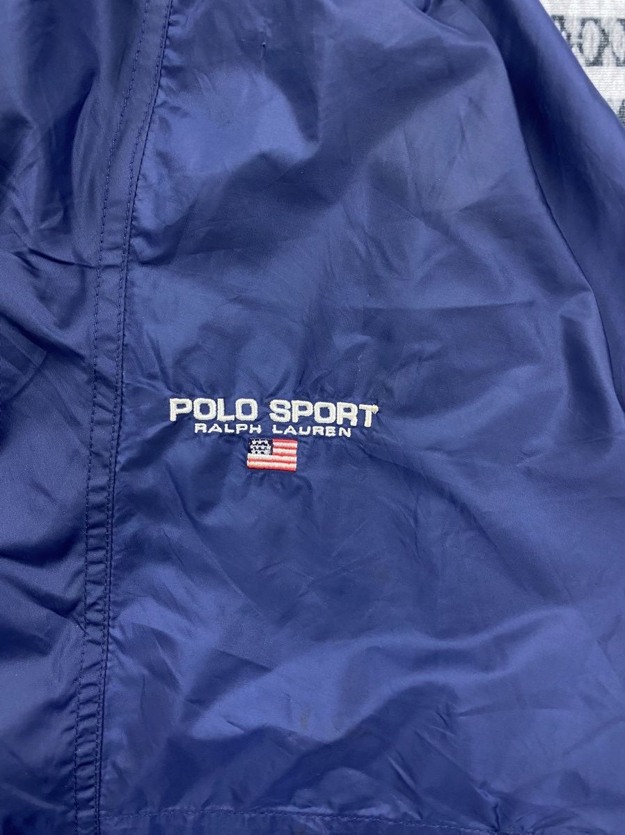 Polo Ralph Lauren Vintage Polo Sport Nylon Zipper Long Jacket Size US XXL / EU 58 / 5 - 8 Thumbnail
