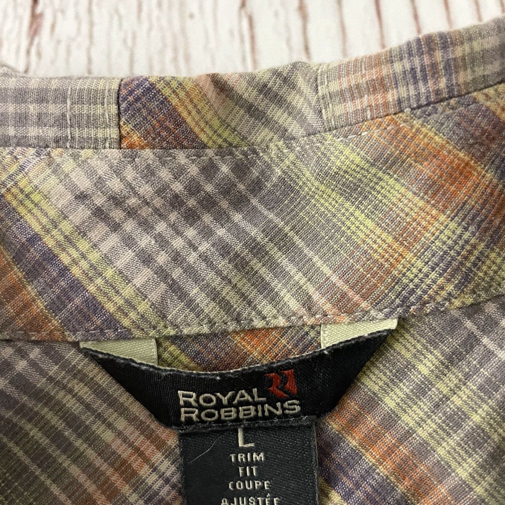 Royal Robbins Royal Robbins Plaid Button-Up Shirt Mens Large Brown Short Sleeve Cotton with Pockets Size US L / EU 52-54 / 3 - 2 Thumbnail