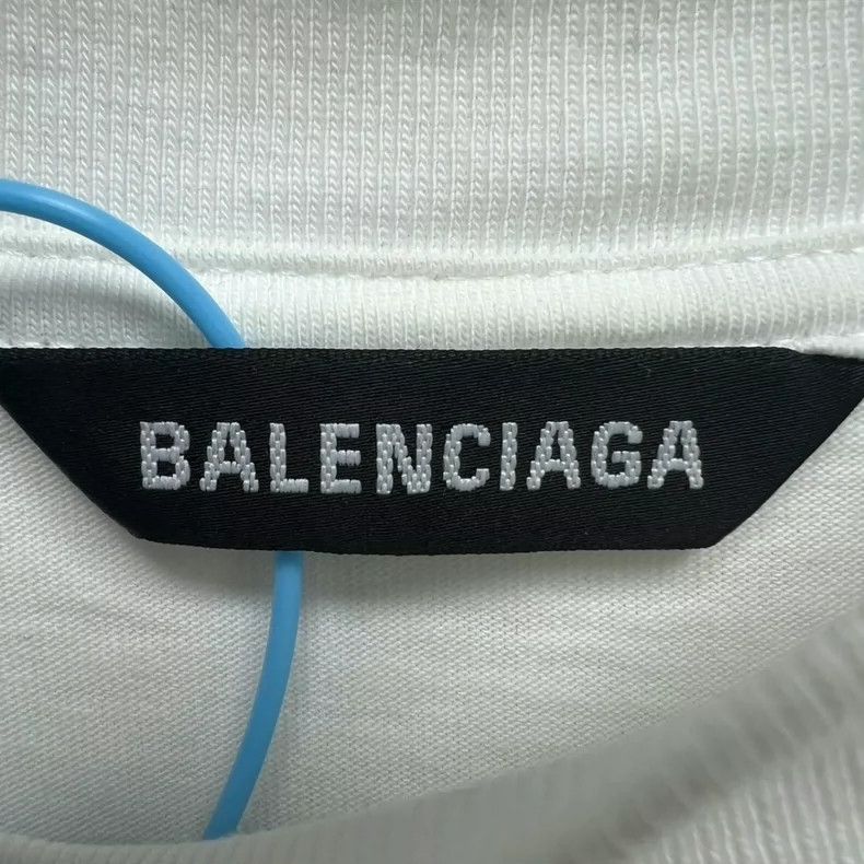 Balenciaga Balenciaga Double B Embroidered White Short Sleeve Size US M / EU 48-50 / 2 - 4 Thumbnail