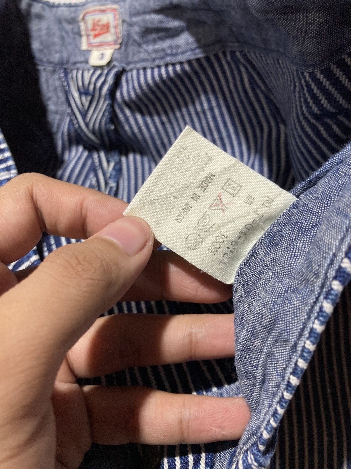 45rpm 🇯🇵 Vintage 45rpm Japan Hickory Stripe Pants Made In Japan Size US 27 - 15 Thumbnail