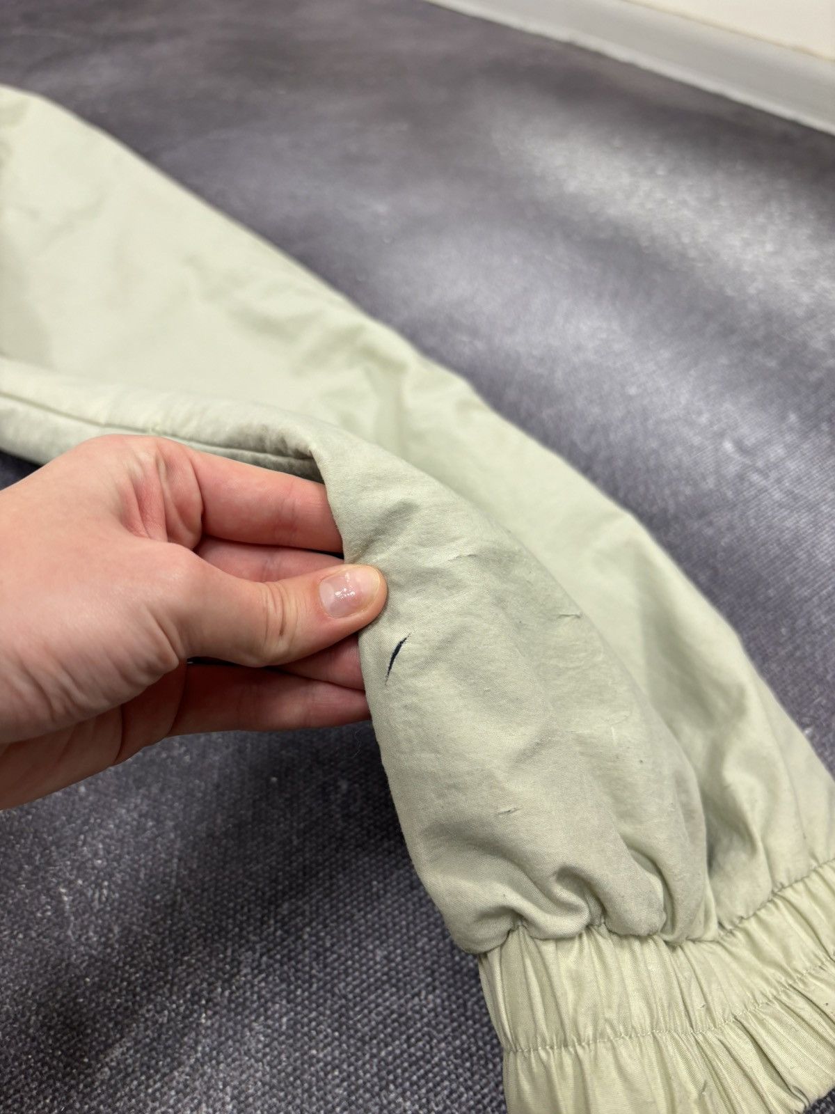 Japanese Brand Vintage Vision Y2K Beige Japanese Hype Baggy Nylon Pants Size US 34 / EU 50 - 16 Thumbnail