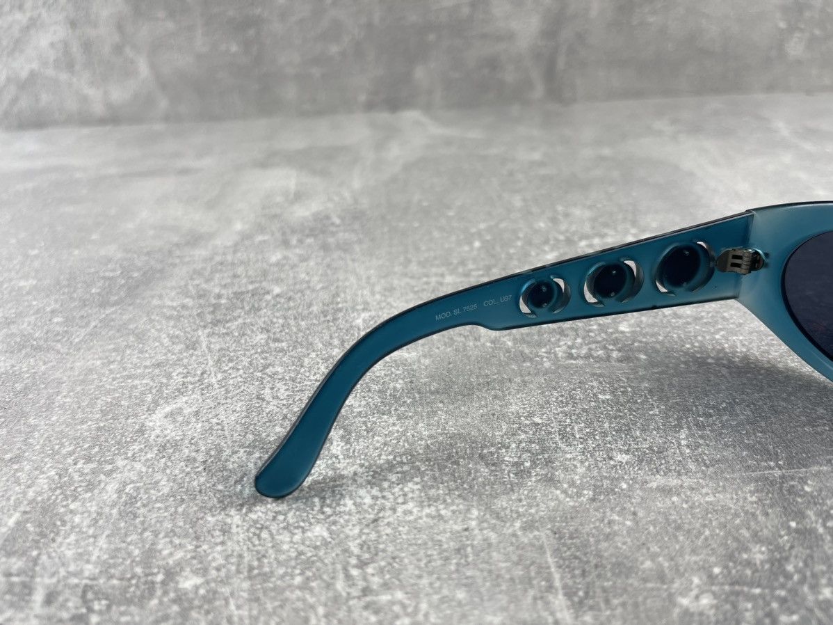 Fendi Fendi Vintage 00s Oval Acetate Sunglasses Blue Transparent Size ONE SIZE - 10 Thumbnail