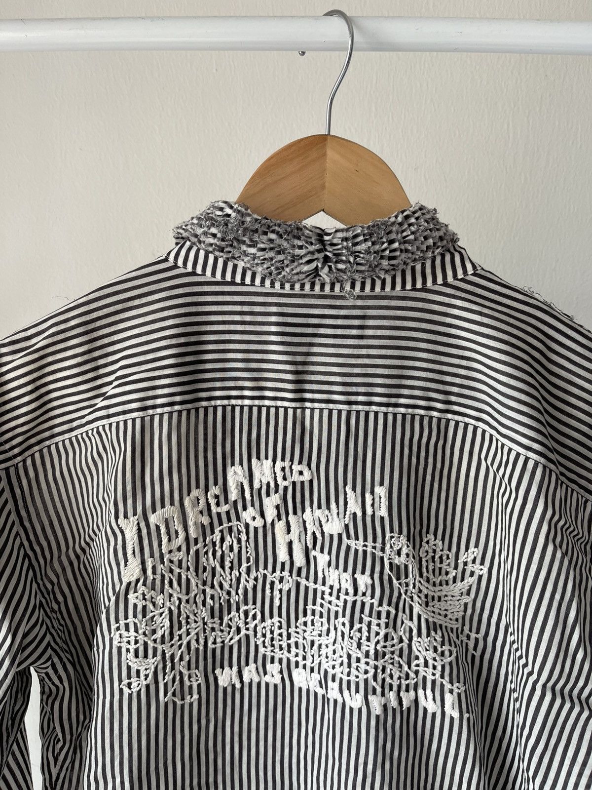 CABANE de ZUCCa × Issey Miyake 2000s Cabane De Zucca Surf Club Stripe Shirt Size US M / EU 48-50 / 2 - 7 Thumbnail