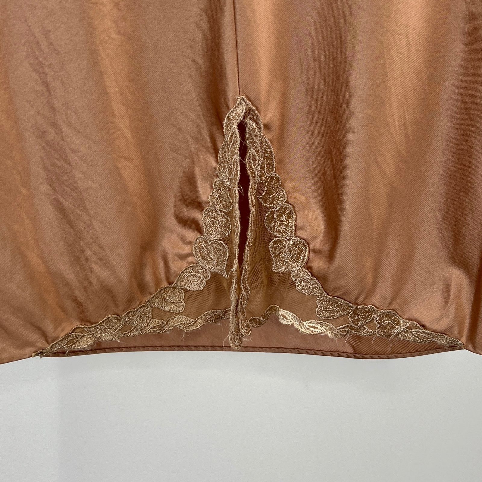 Halston Vintage 80s Halston Skirt Slip Lingerie Nude Size ONE SIZE - 4 Thumbnail