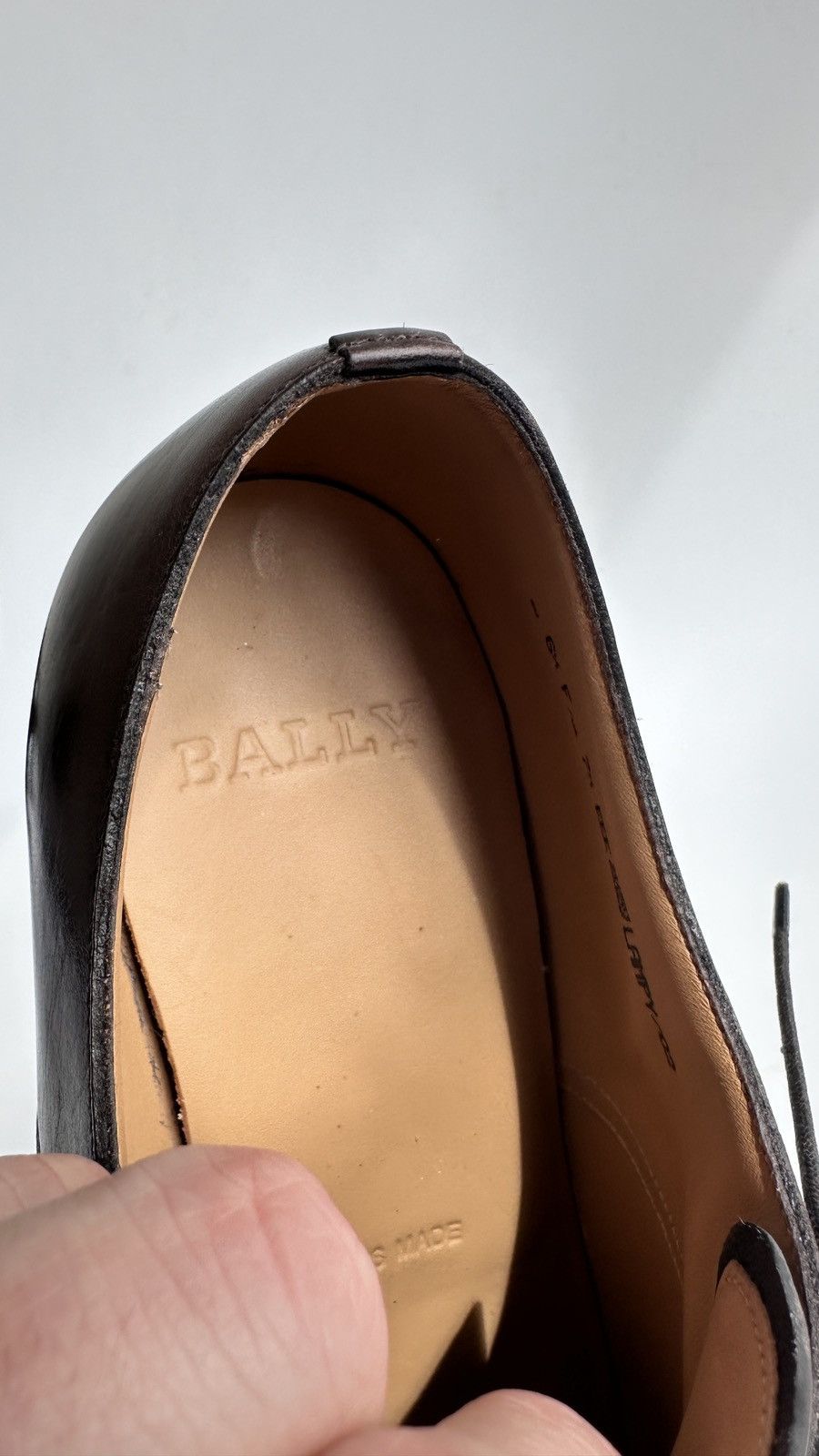 Bally Bally Switzerland Lampy Brown Leather Derby Shoes US 7.5 EEE Size US 7.5 / EU 40-41 - 16 Thumbnail