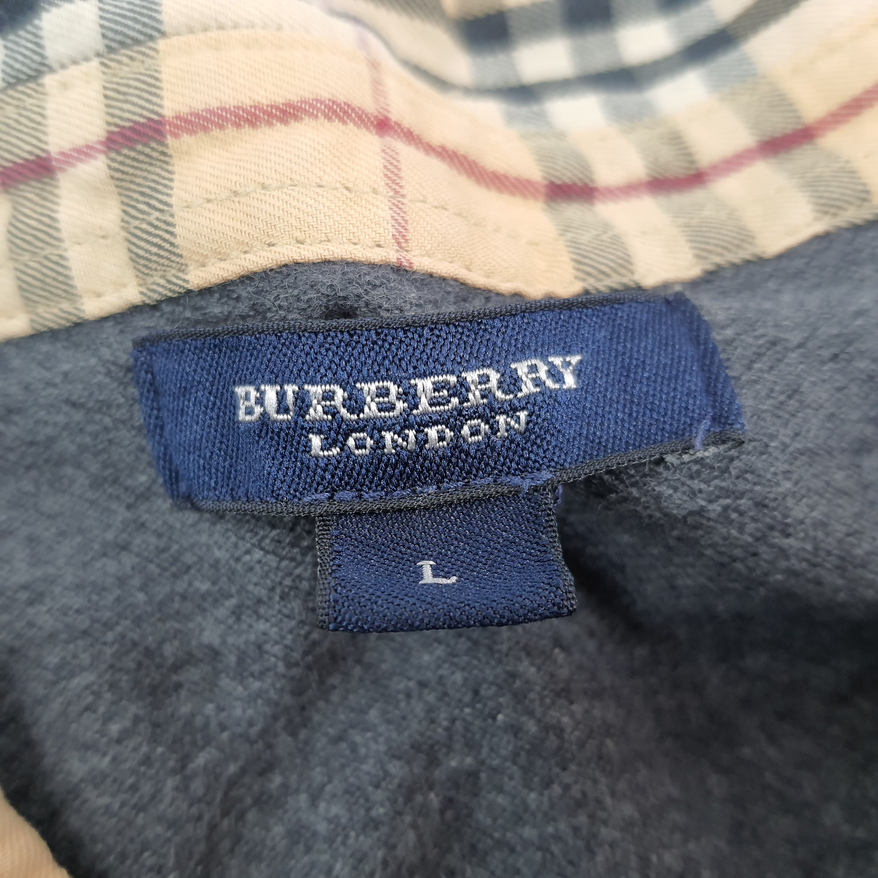 Burberry × Vintage Vintage Burberry London Nova Check Designer Polo Shirt Size US L / EU 52-54 / 3 - 5 Thumbnail