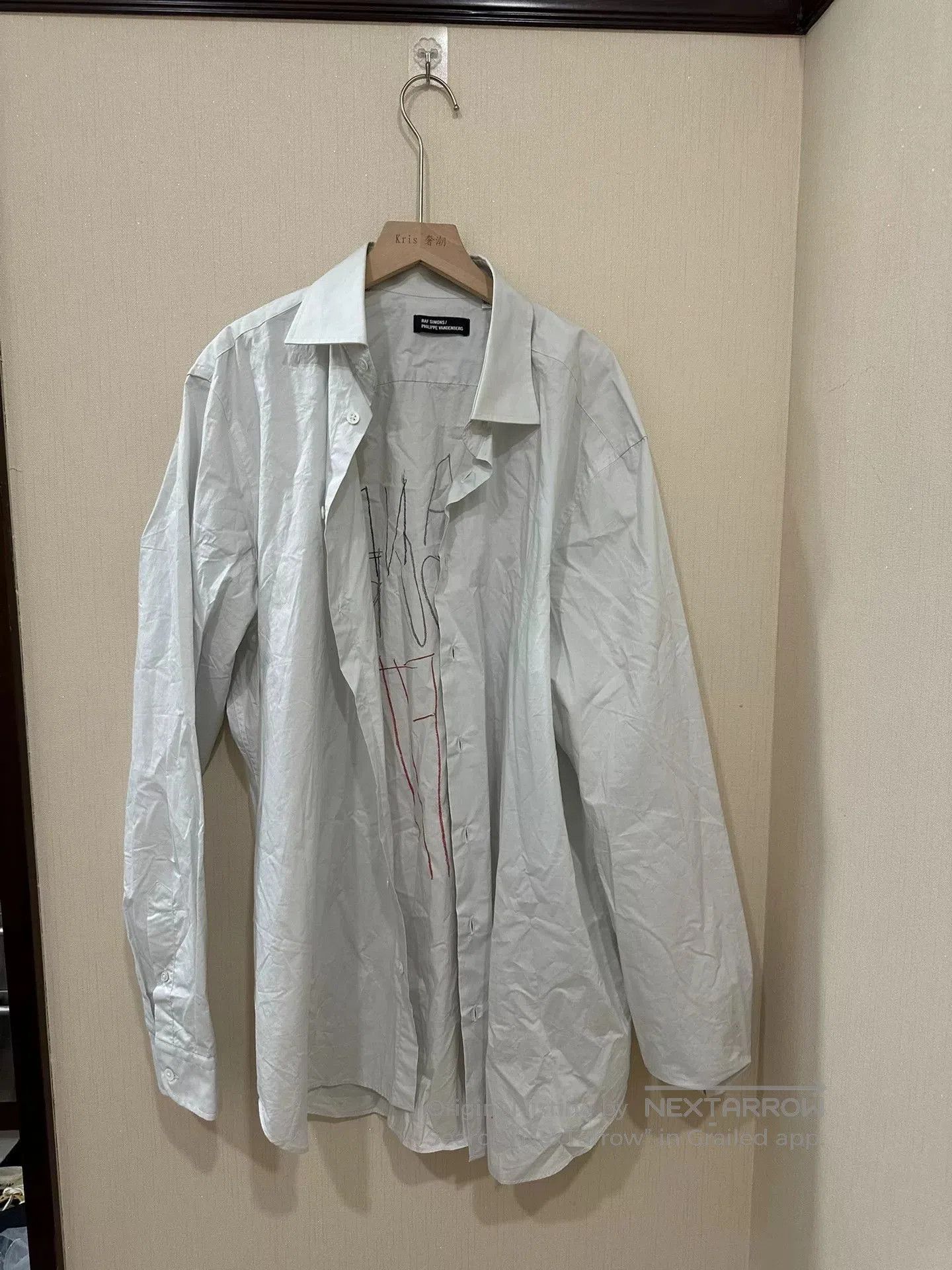 Raf Simons Graffiti White Shirt.