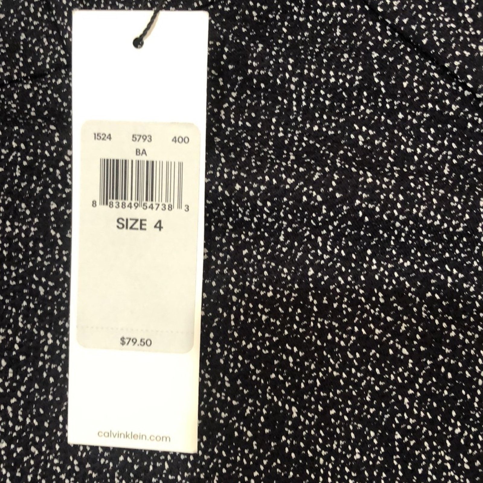 Calvin Klein Women Straight Leg Trousers Slacks Pant 5 Career Office NWT Size 27" / US 4 / IT 40 - 4 Thumbnail