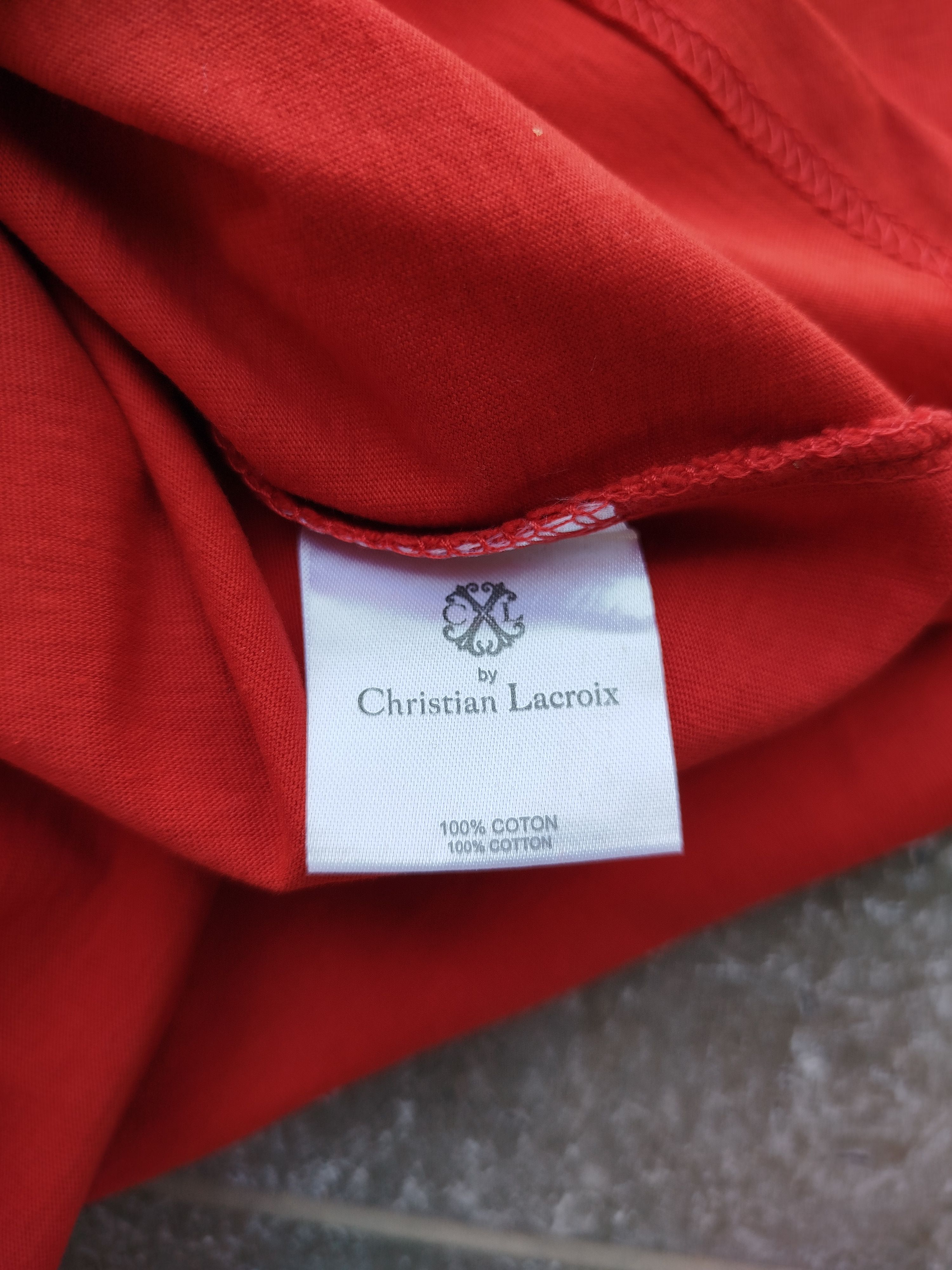 Christian Lacroix T-Shirt Top Short Sleeve Logo 100% Cotton Size M Size M / US 6-8 / IT 42-44 - 11 Thumbnail