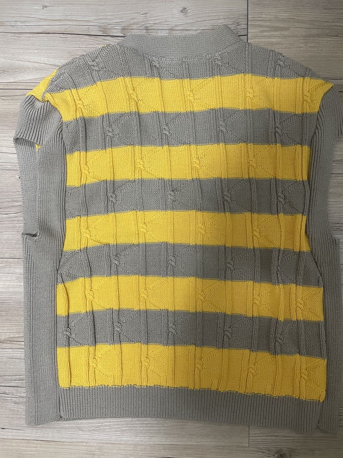 Kiko Kostadinov 24ss Merli Twinset Vest Beige / Yellow