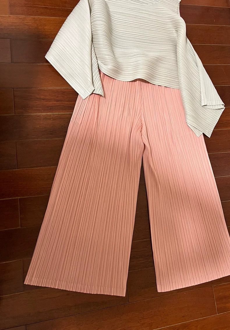 Issey Miyake issey miyake size:3 Pink pleated pants Size 42" / US 20 - 7 Thumbnail