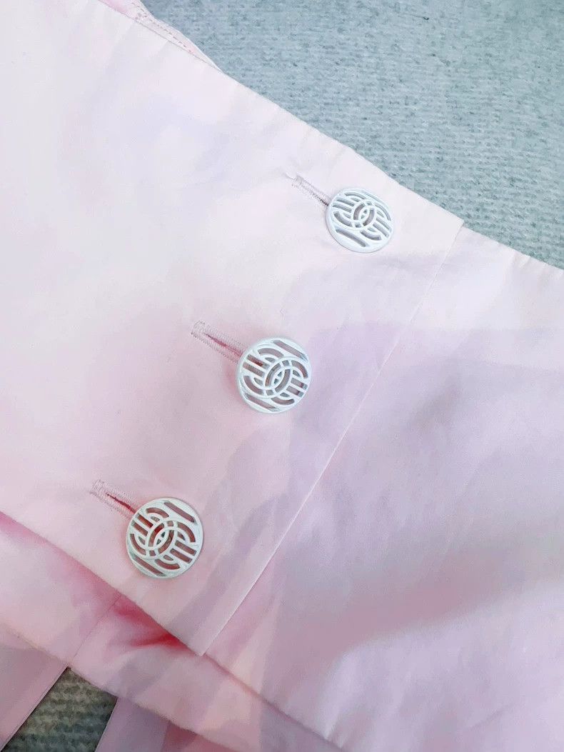 Chanel Chanel Pink Bow Camellia Strapless Top Size M / US 6-8 / IT 42-44 - 5 Thumbnail