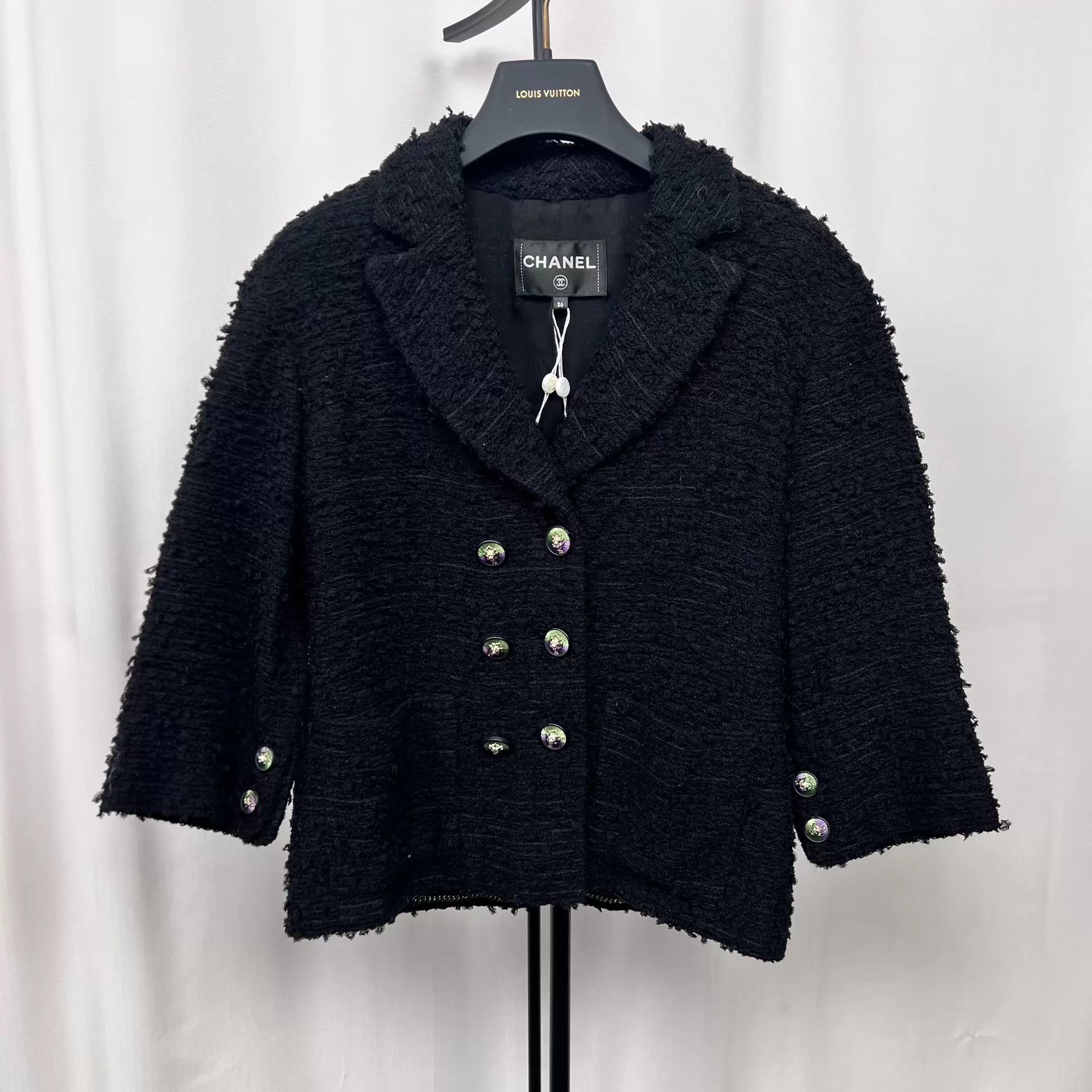 Chanel Chanel Soft Wool Jacket Black 36 Size XS / US 0-2 / IT 36-38 - 1 Thumbnail