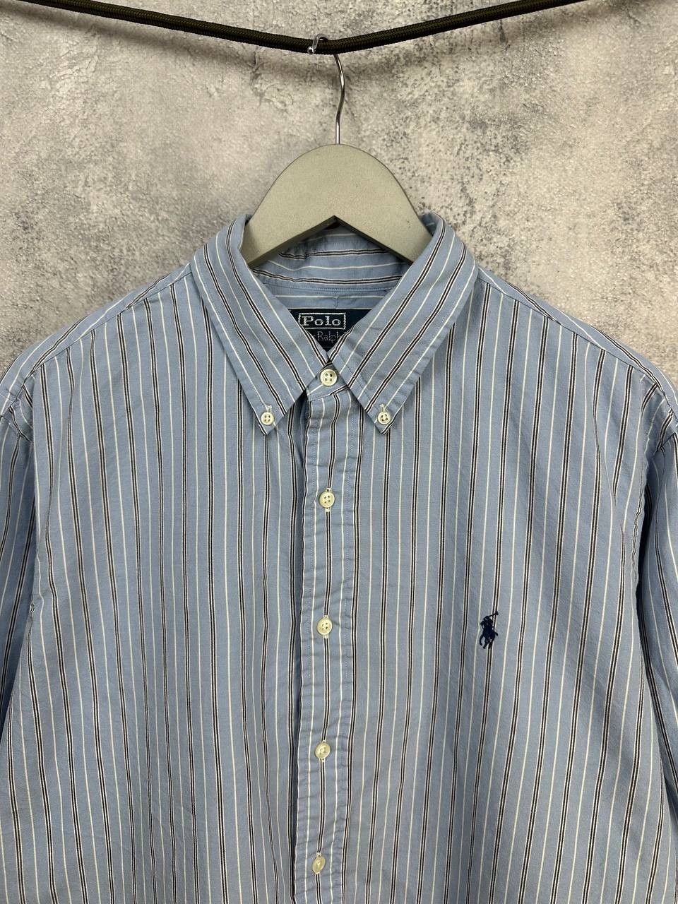 Polo Ralph Lauren Polo Ralph Lauren Vintage Oxford Stripe Button Down Shirt Size US XL / EU 56 / 4 - 4 Thumbnail