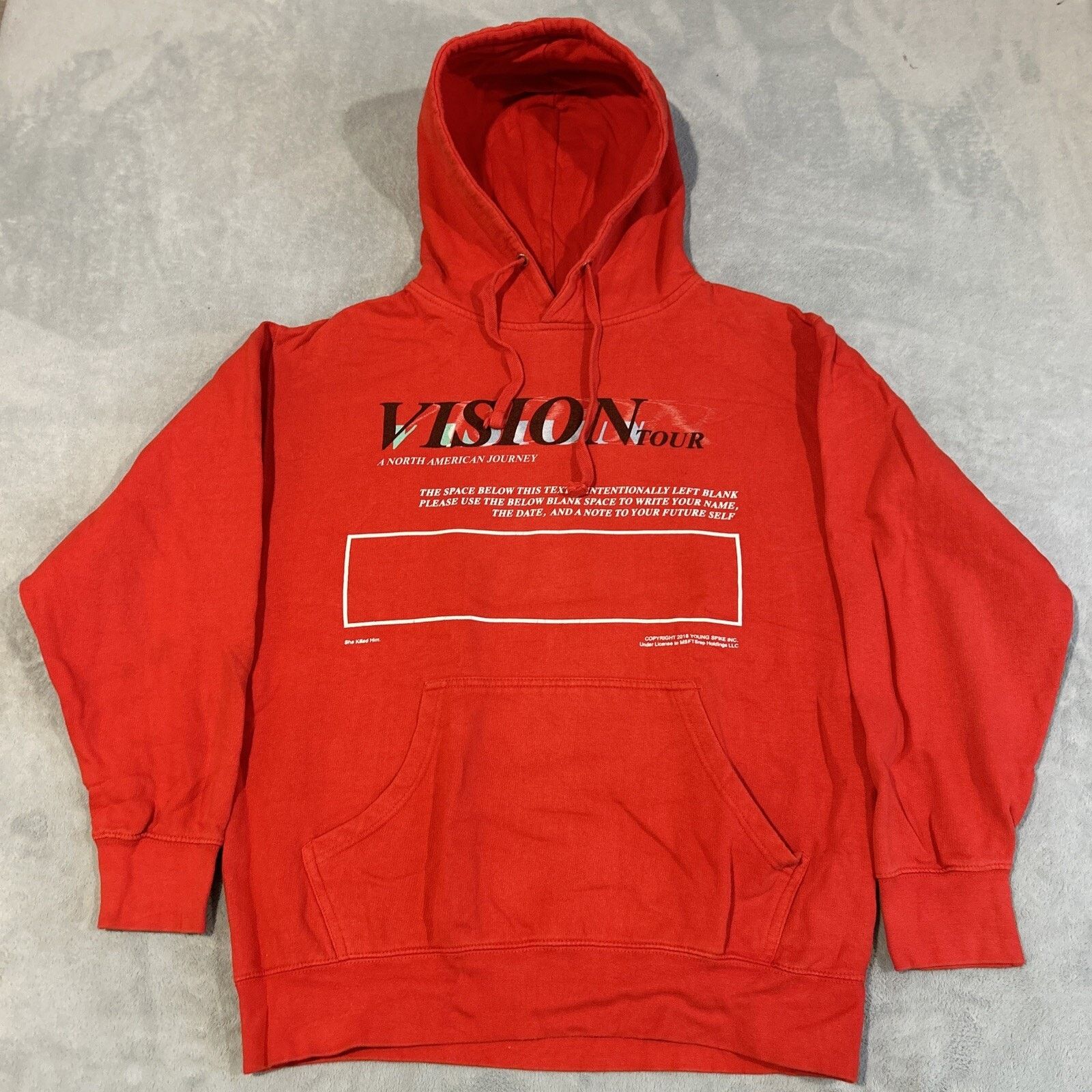 Msftsrep Jaden Smith Vision Tour Hoodie Men Medium 2018 Concert Merch Size US M / EU 48-50 / 2 - 2 Thumbnail