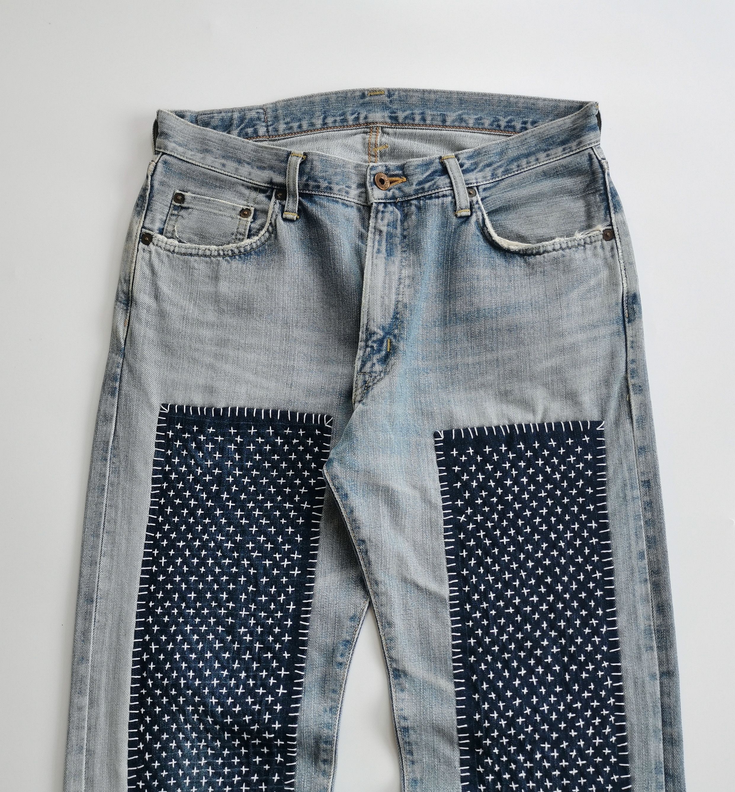 Kapital Edwin Selvedge Sashiko,Boro Kapital Inspired Size US 33 - 6 Thumbnail