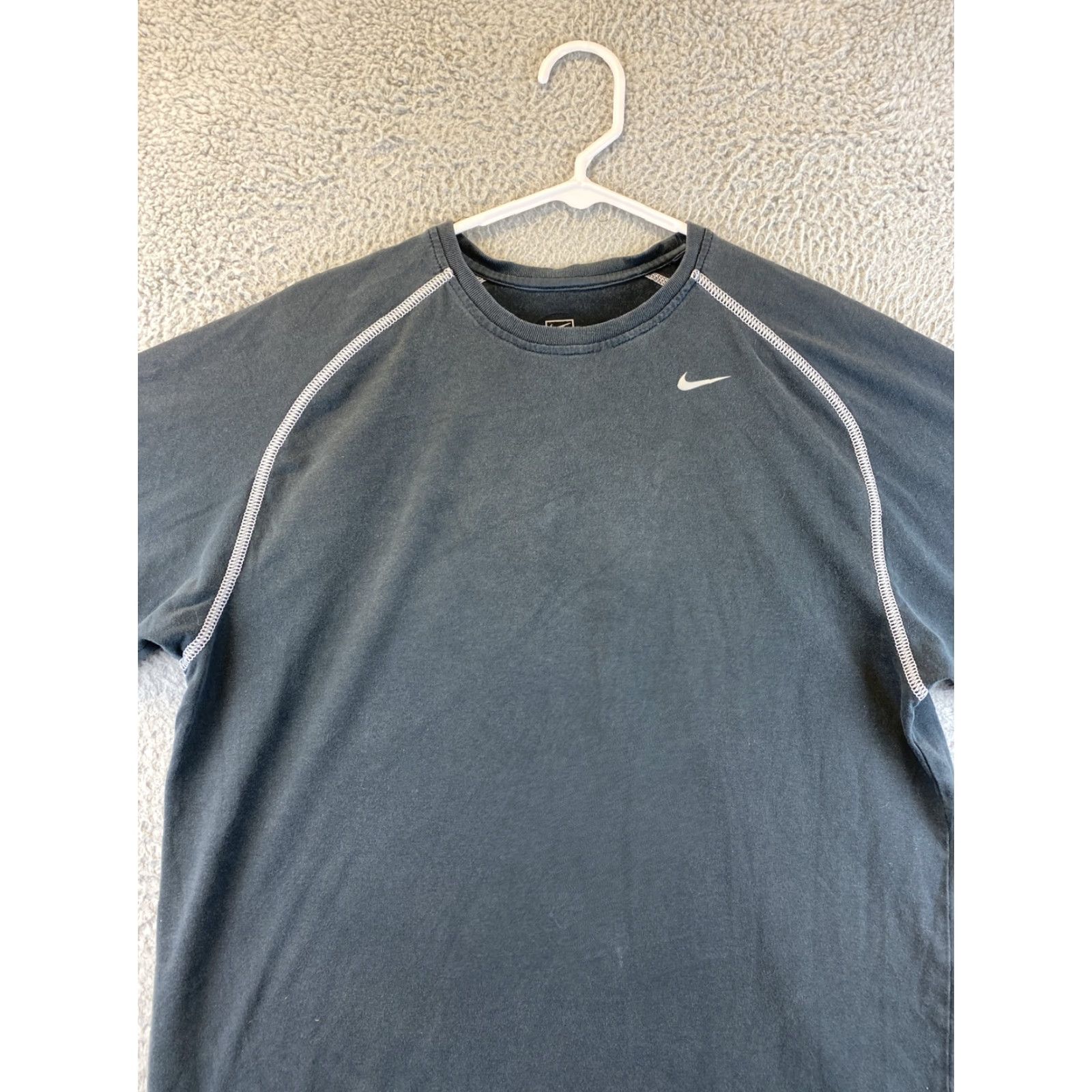 Nike Nike Men's T-Shirt Crew Neck Short Sleeve Athletic Logo 89-15 Black M Size US M / EU 48-50 / 2 - 3 Thumbnail