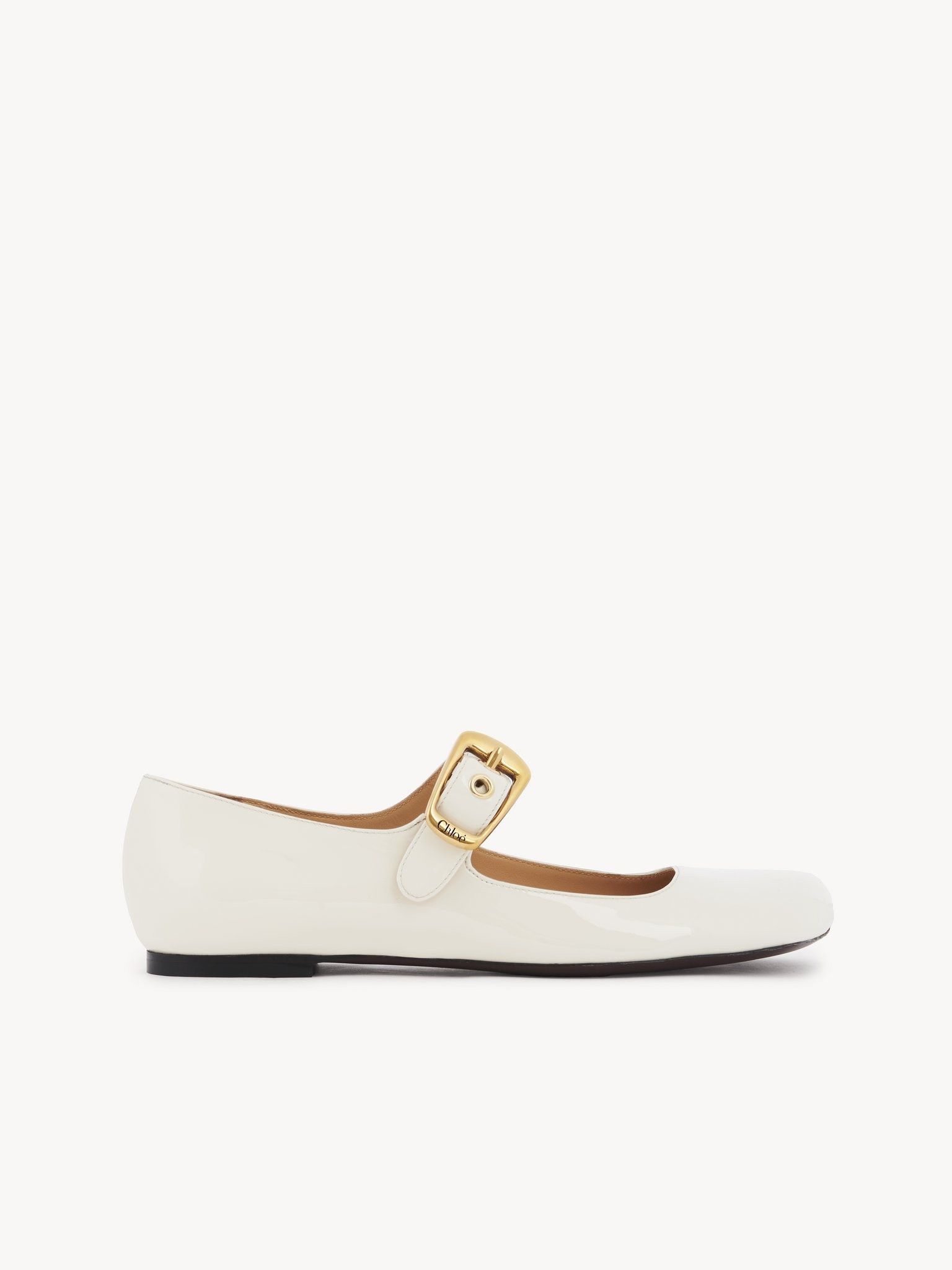 Chloe o1loc1c11025 Polly Ballerina in White Size US 9 / IT 39 - 1 Thumbnail