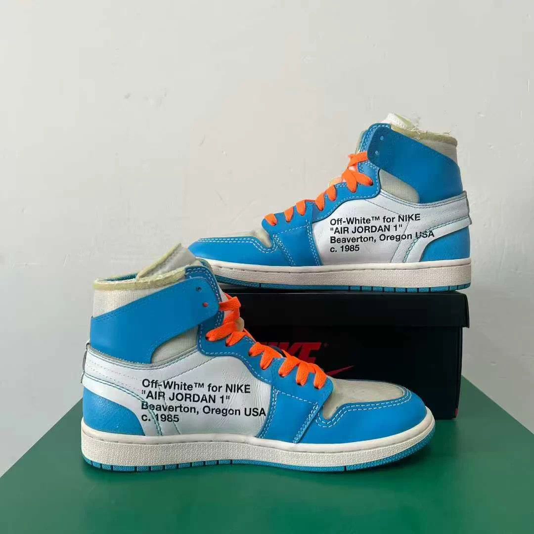 Nike Air Jordan 1 University Blue 40.5 Good Wear Laces Size US 7.5 / EU 40-41 - 5 Thumbnail
