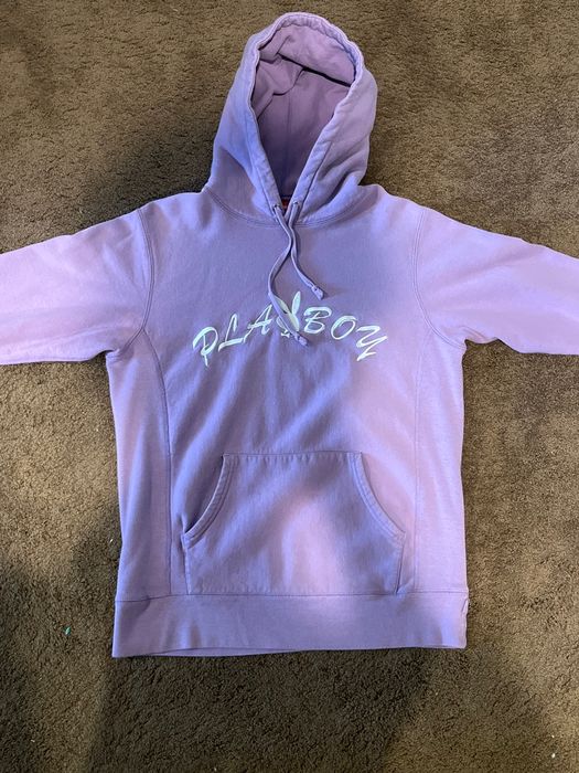 Supreme Supreme x Playboy Hoodie Sweatshirt Lavender | Grailed