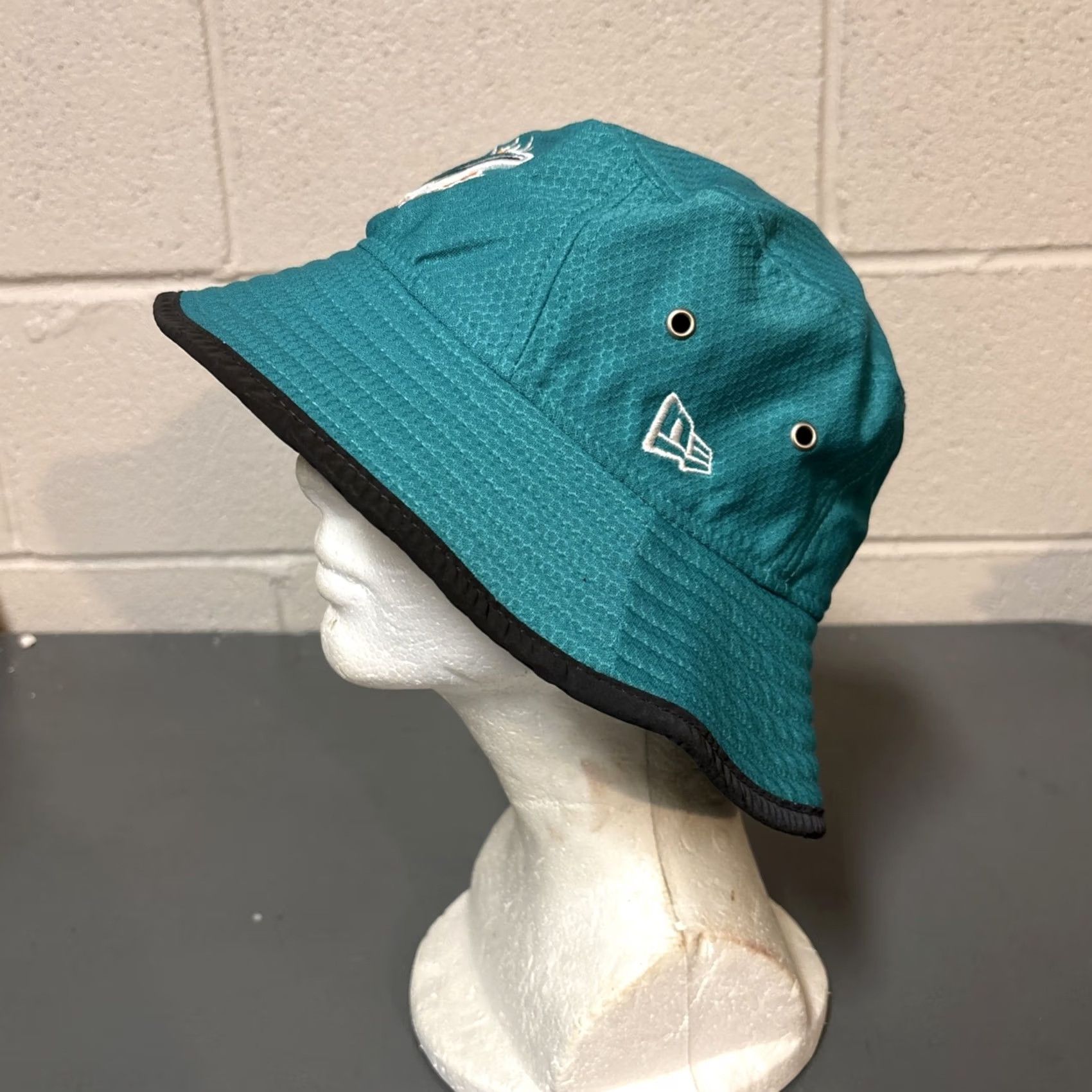 New Era New Era Miami Dolphins Bucket Hat Teal and Black OSFM Size ONE SIZE - 7 Thumbnail