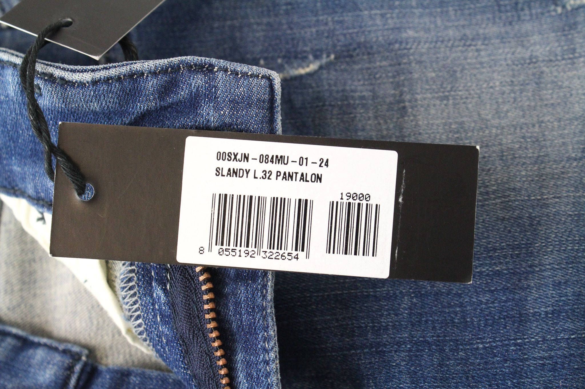 Diesel SLANDY 084MU W24/L32 Girls Blue Stretch Jeans 70524 Size 24" / US 00 / IT 34 - 10 Thumbnail