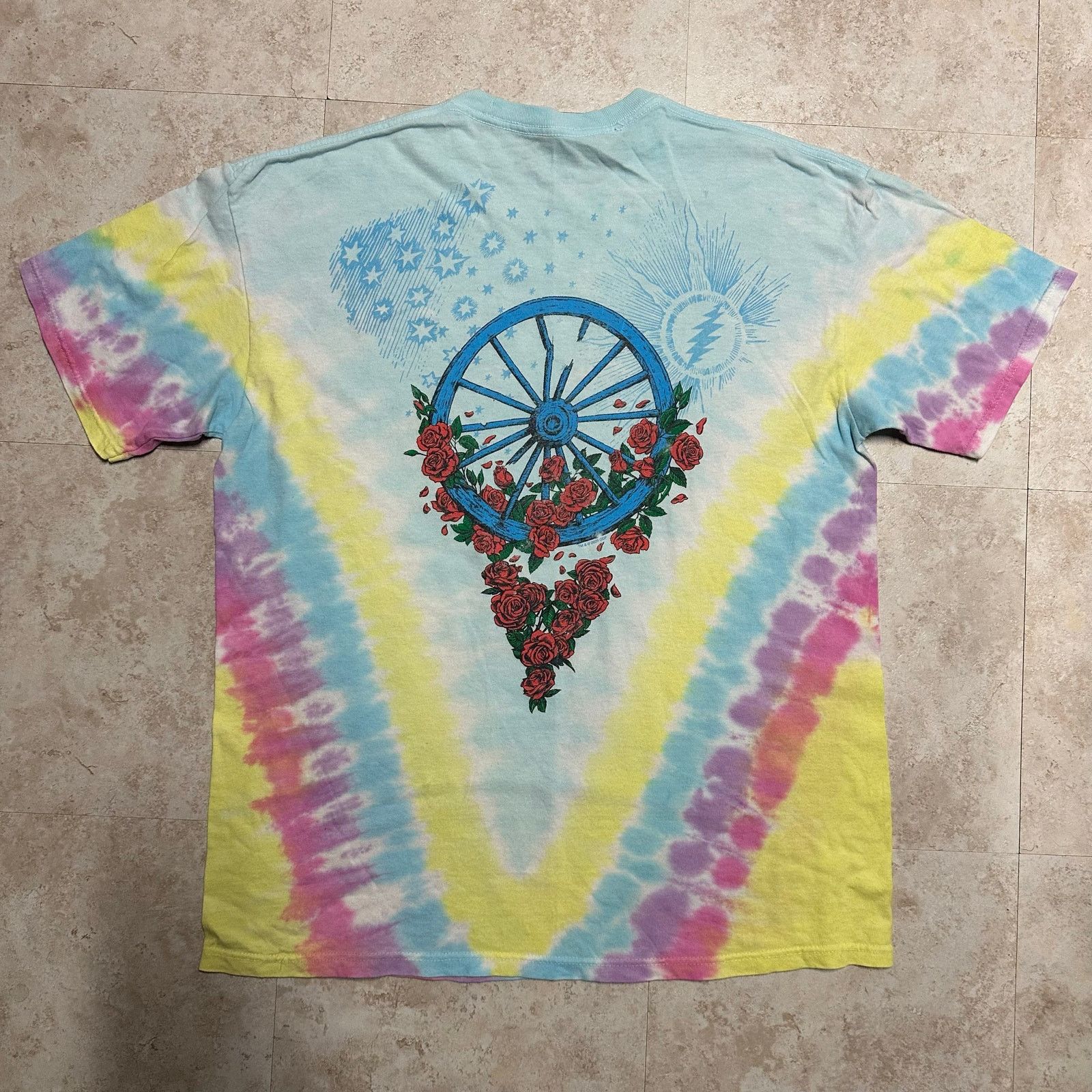 Liquid Blue Liquid Blue Grateful Dead Bertha Rose Garden Tie-Dye T-Shirt Size US L / EU 52-54 / 3 - 2 Thumbnail