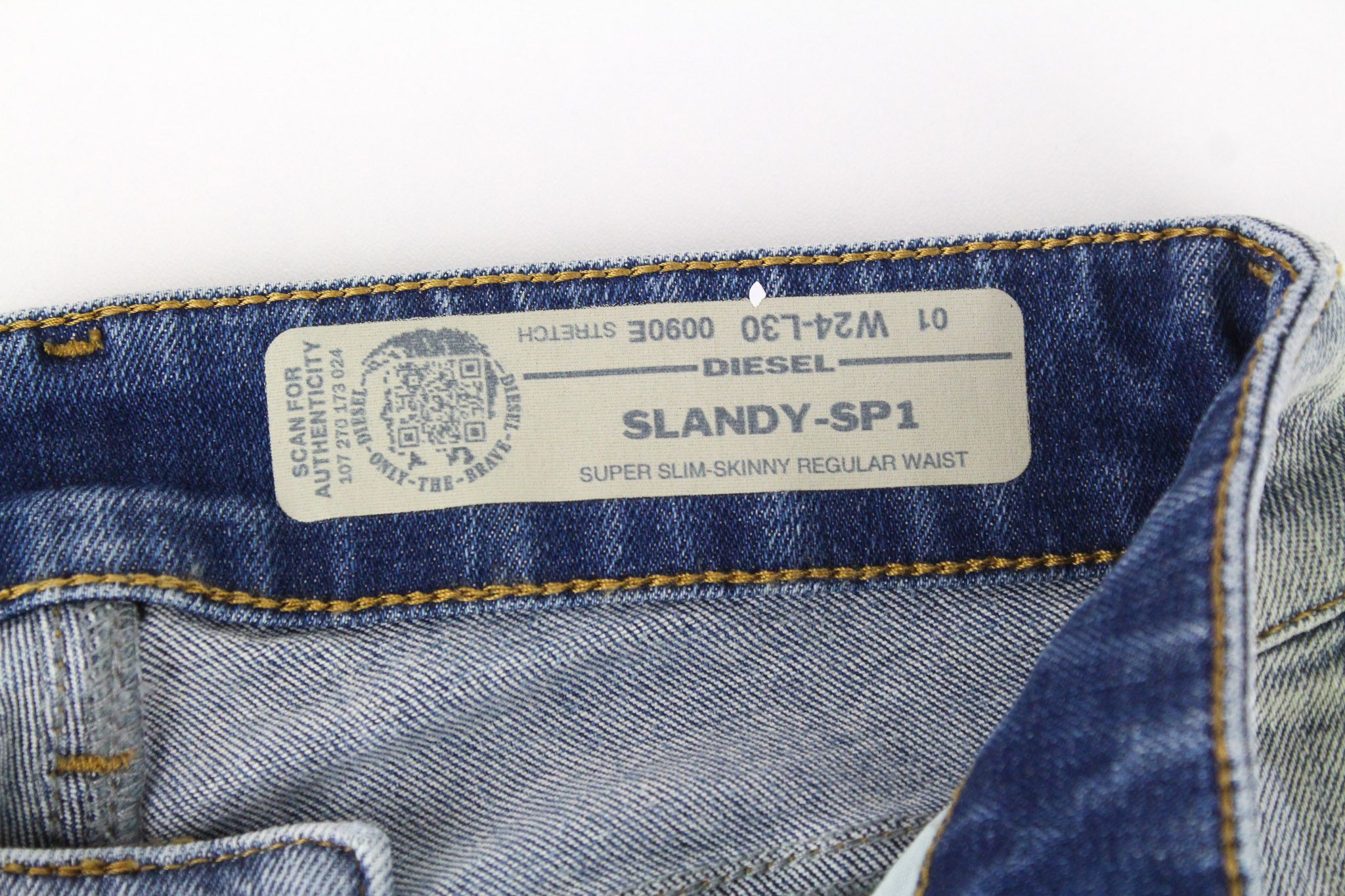 Diesel SLANDY-SP1 0090E W24/L30 Blue Girls Jeans 72314 Size 24" / US 00 / IT 34 - 7 Thumbnail