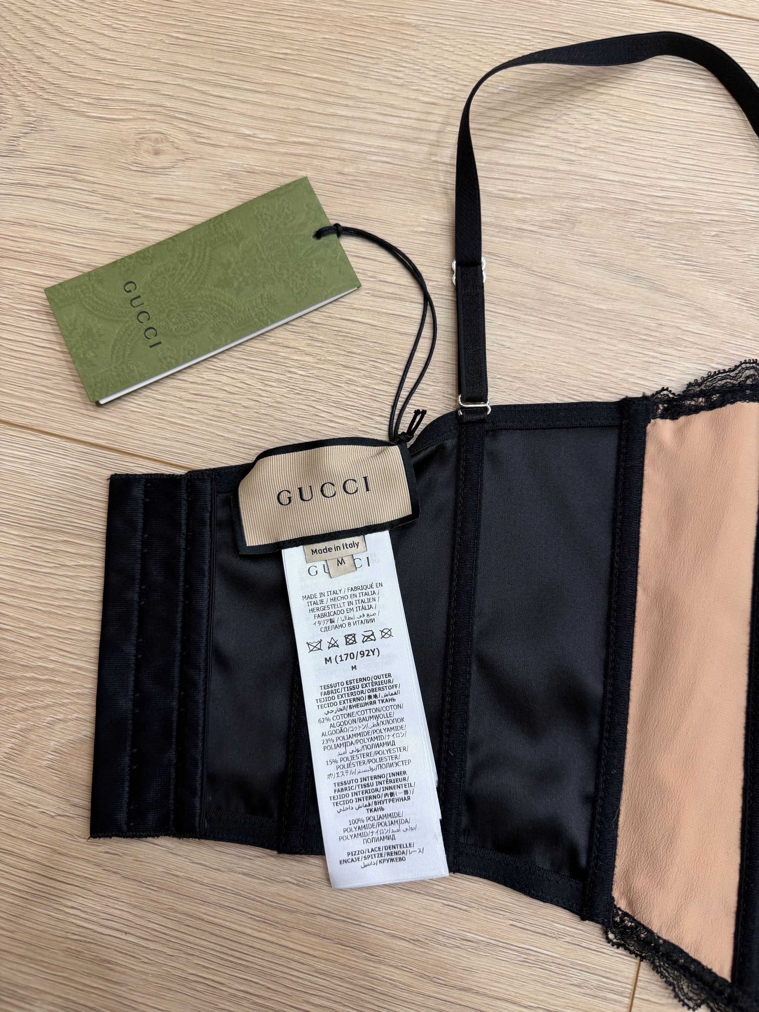 Gucci Gucci GG Net Corset Nude Lace Logo Bustier Shirt Top Medium Size M / US 6-8 / IT 42-44 - 13 Thumbnail