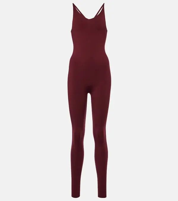 Loro Piana o1srvl11e1024 Cocooning Full Length Bodysuit in Burgundy Size 26" / US 2 / IT 38 - 2 Thumbnail