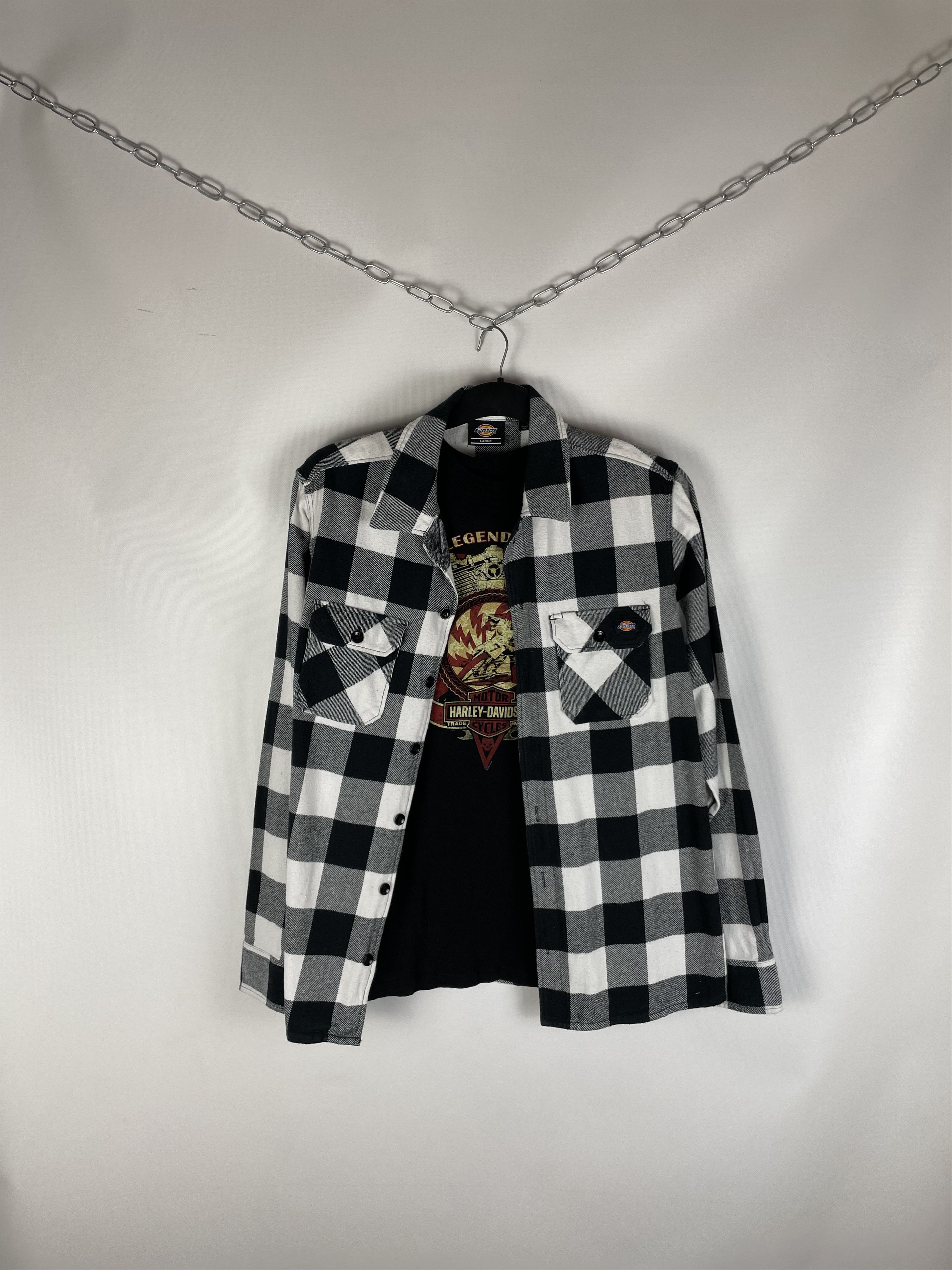 Dickies Flannel Dickies Vintage Mens Shirt Size US L / EU 52-54 / 3 - 1 Thumbnail