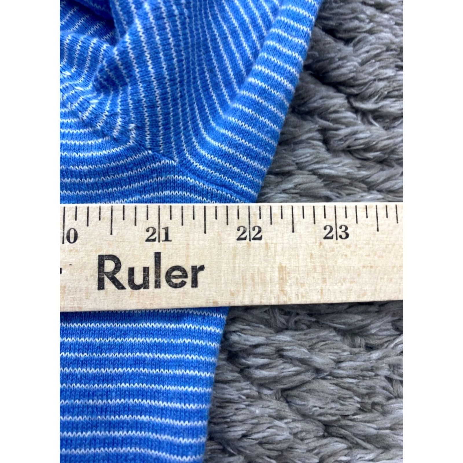 Peter Millar Peter Millar Sweater Mens Medium Blue Striped Silk Blend 1/4 Zip Pullover Size US M / EU 48-50 / 2 - 6 Thumbnail