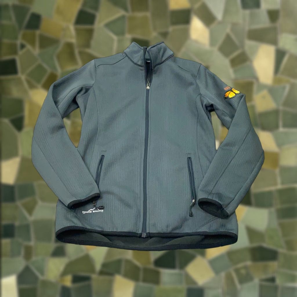 Eddie Bauer Eddie Bauer Jacket Womens Small Gray Zip Pockets Fleece Butterfly App Size S / US 4 / IT 40 - 1 Thumbnail