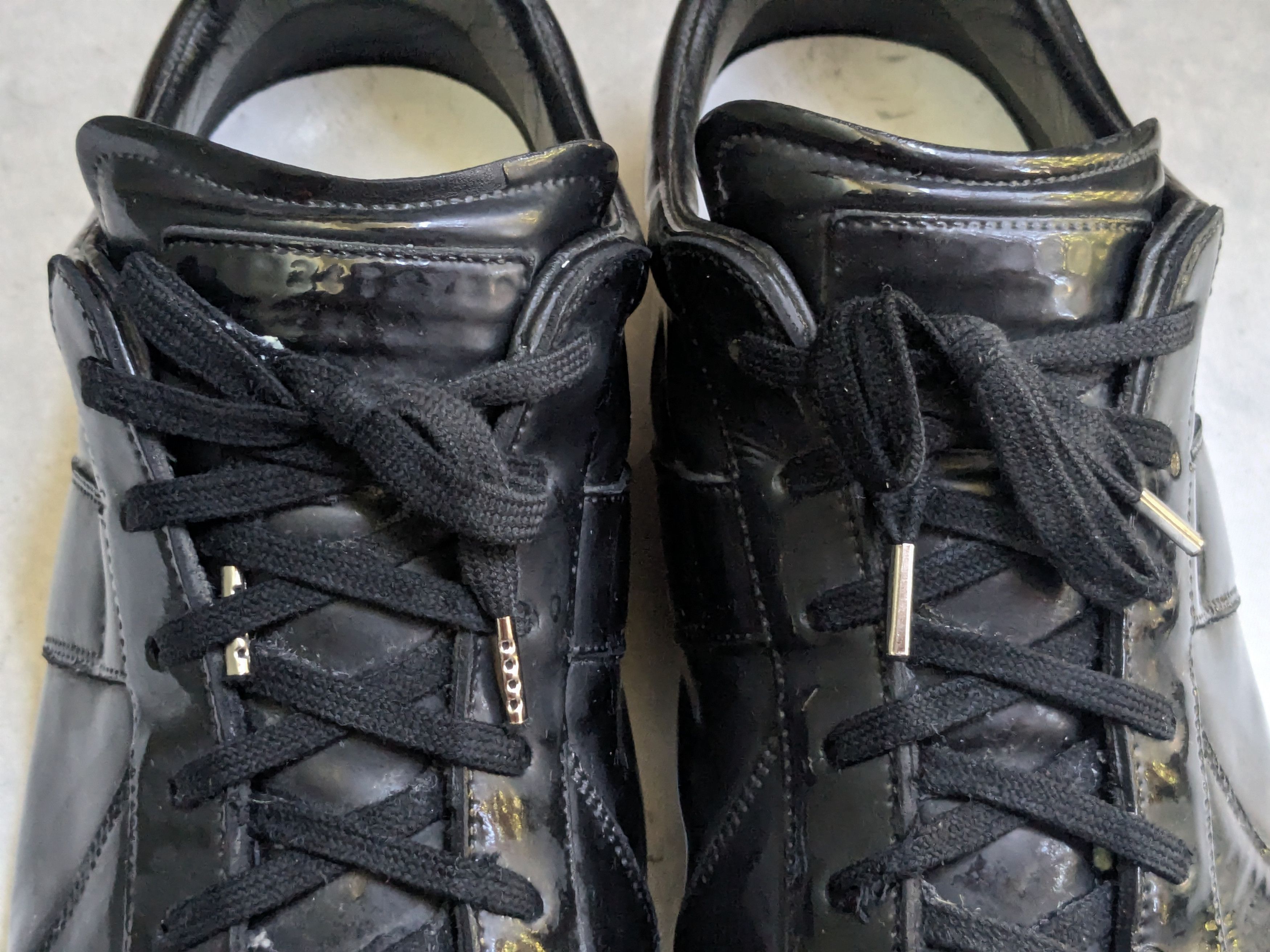 Maison Margiela Maison Margiela Replica GAT Black Patent Leather 12 45 Low Size US 12 / EU 45 - 8 Thumbnail