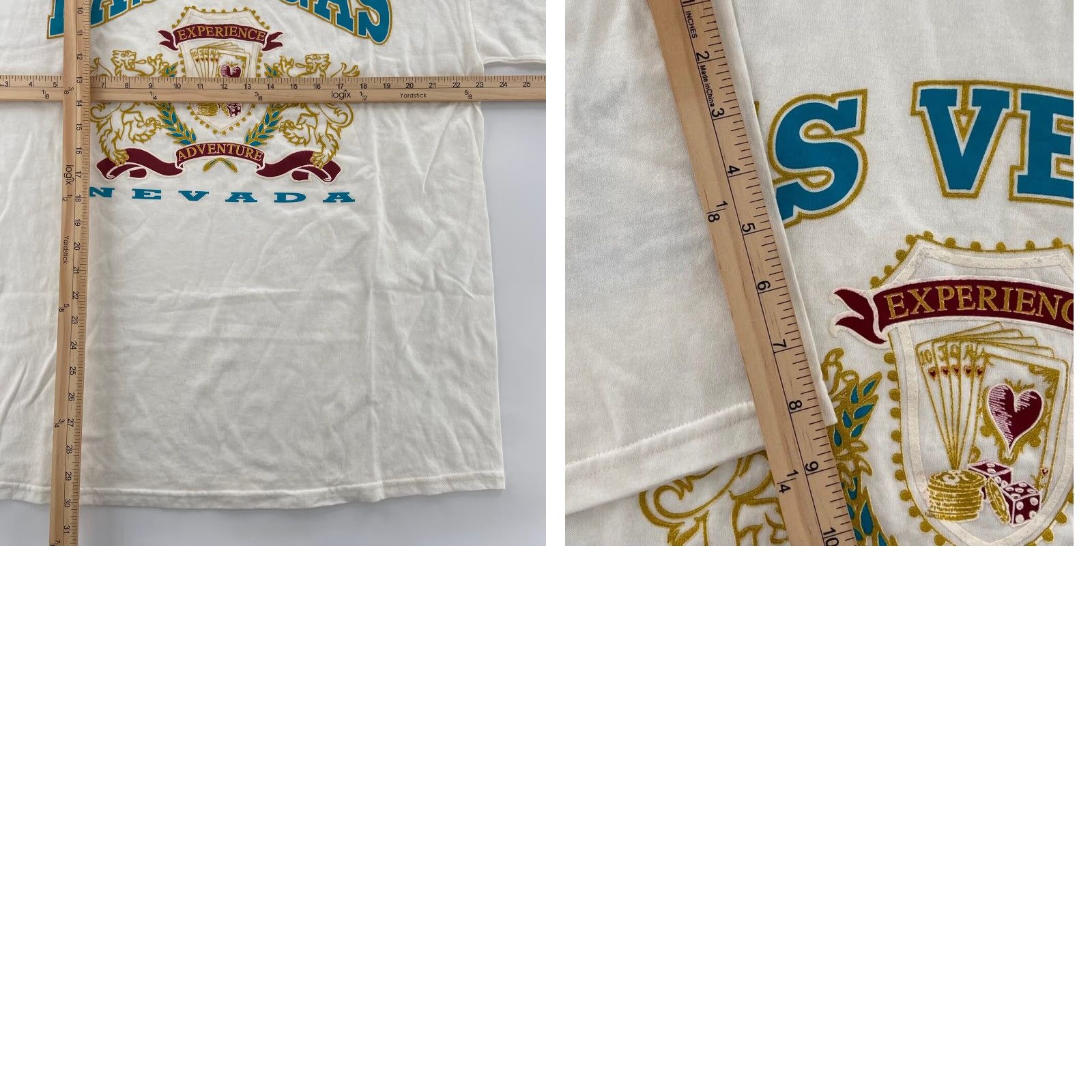 Tultex VINTAGE Tultex Las Vegas Casino Gambling Lions Graphic Shirt Adult XL White 90s Mens Size US XL / EU 56 / 4 - 8 Thumbnail