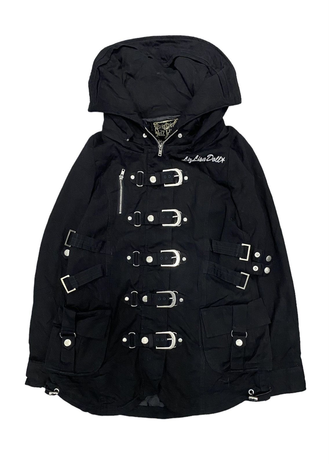 image of Seditionaries VTG Liz Liza Doll Japan Gothic Punked Parka in Black, Women's (Size Small)