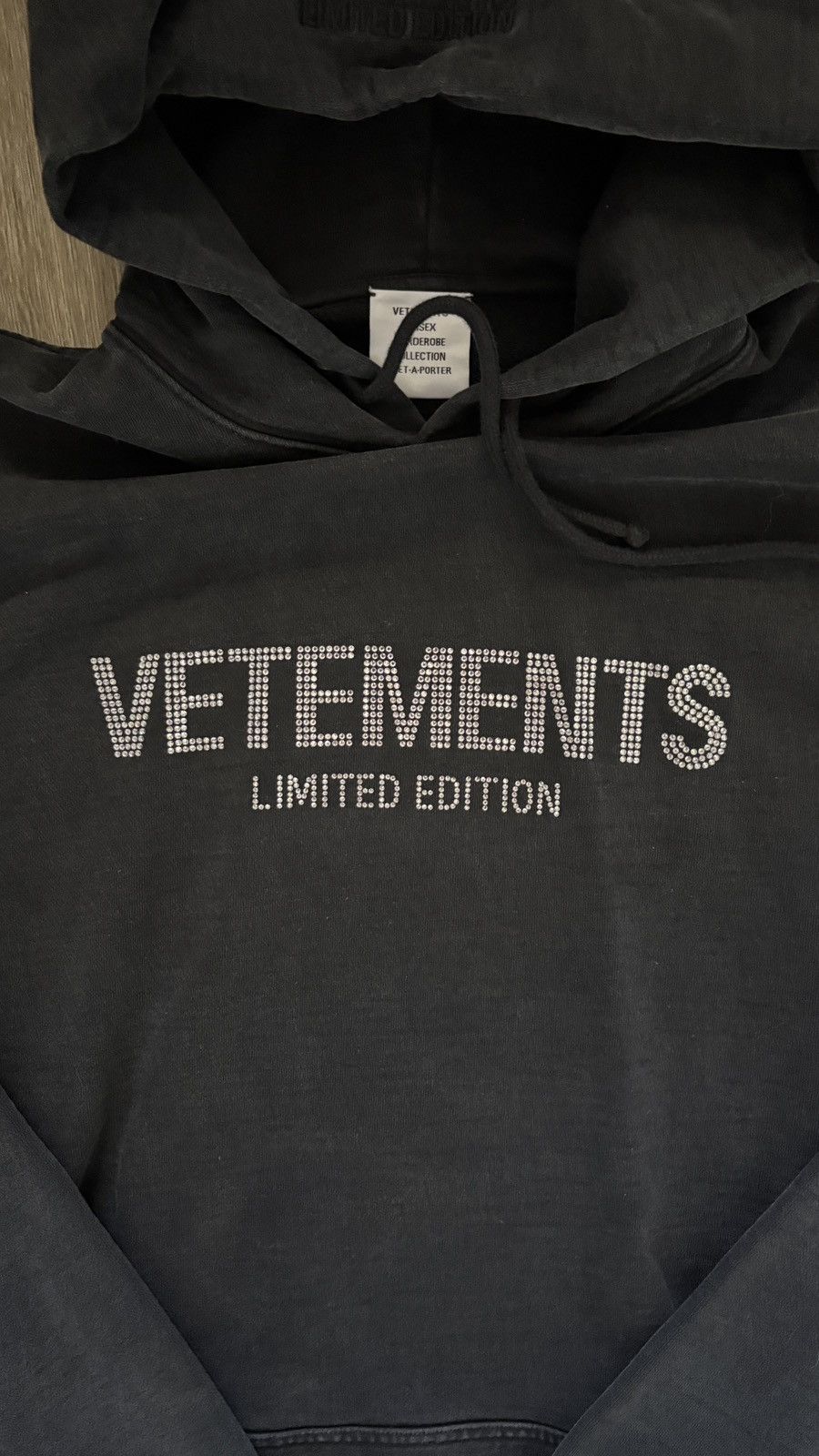 Vetements Vetements Limited Edition Rhinestone Hoodie Size US S / EU 44-46 / 1 - 2 Thumbnail