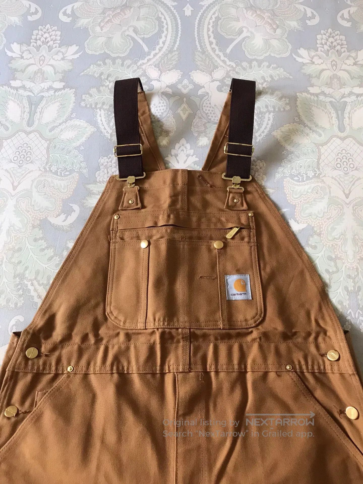 Carhartt Carhartt R37 Brown Overalls W38L30. Size US 38 / EU 54 - 1 Thumbnail