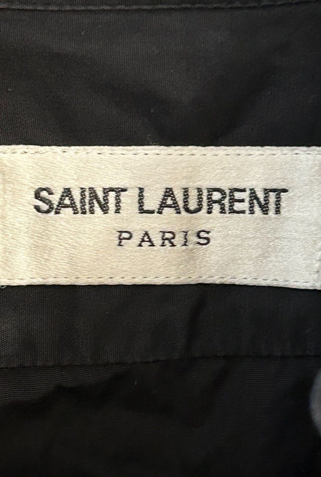 Saint Laurent Paris Saint Laurent SLP 2018SS Basic Black Button Dark Shirt Size XS / US 0-2 / IT 36-38 - 2 Thumbnail