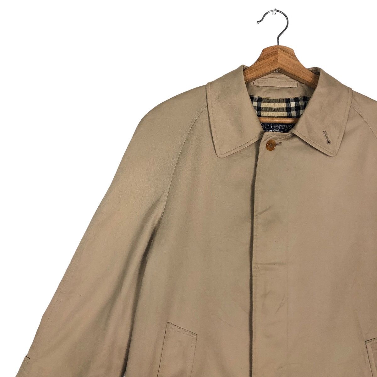 Burberry 🔥Vintage Long Jacket Burberry Made in England Nova Check Size US M / EU 48-50 / 2 - 7 Thumbnail