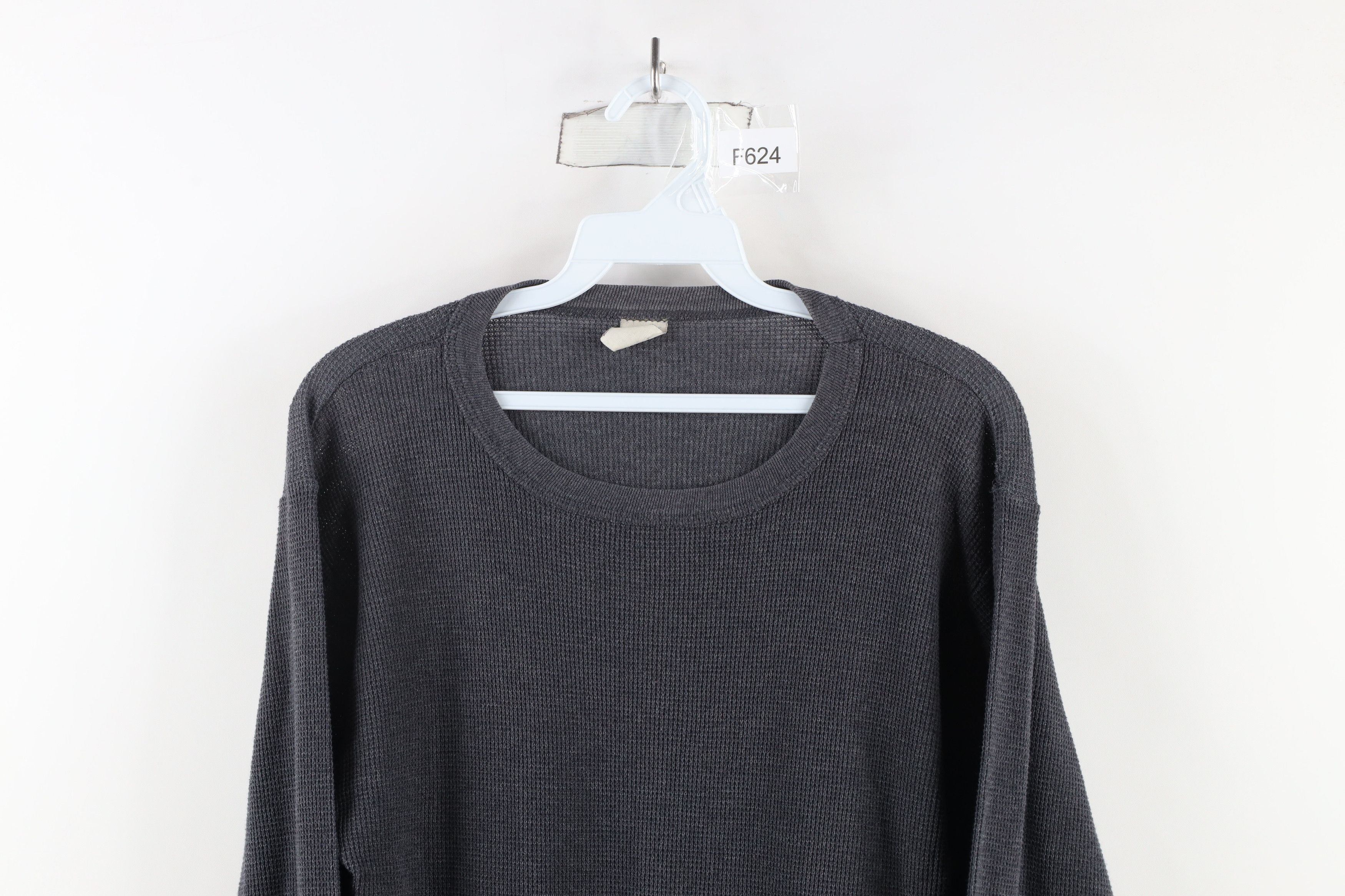 Vintage Vintage 90s Streetwear Long Sleeve Thermal Knit T-Shirt USA Size US XL / EU 56 / 4 - 2 Thumbnail