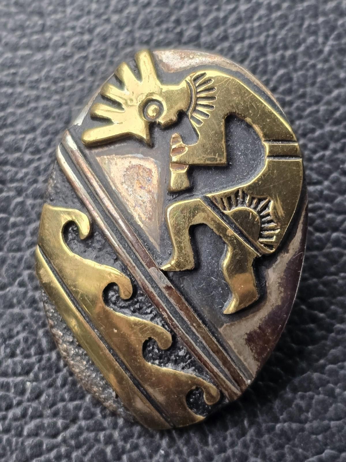 Other Tommy Singer Gold Fill & Silver Figural Earrings Hopi/Navajo Size ONE SIZE - 4 Thumbnail
