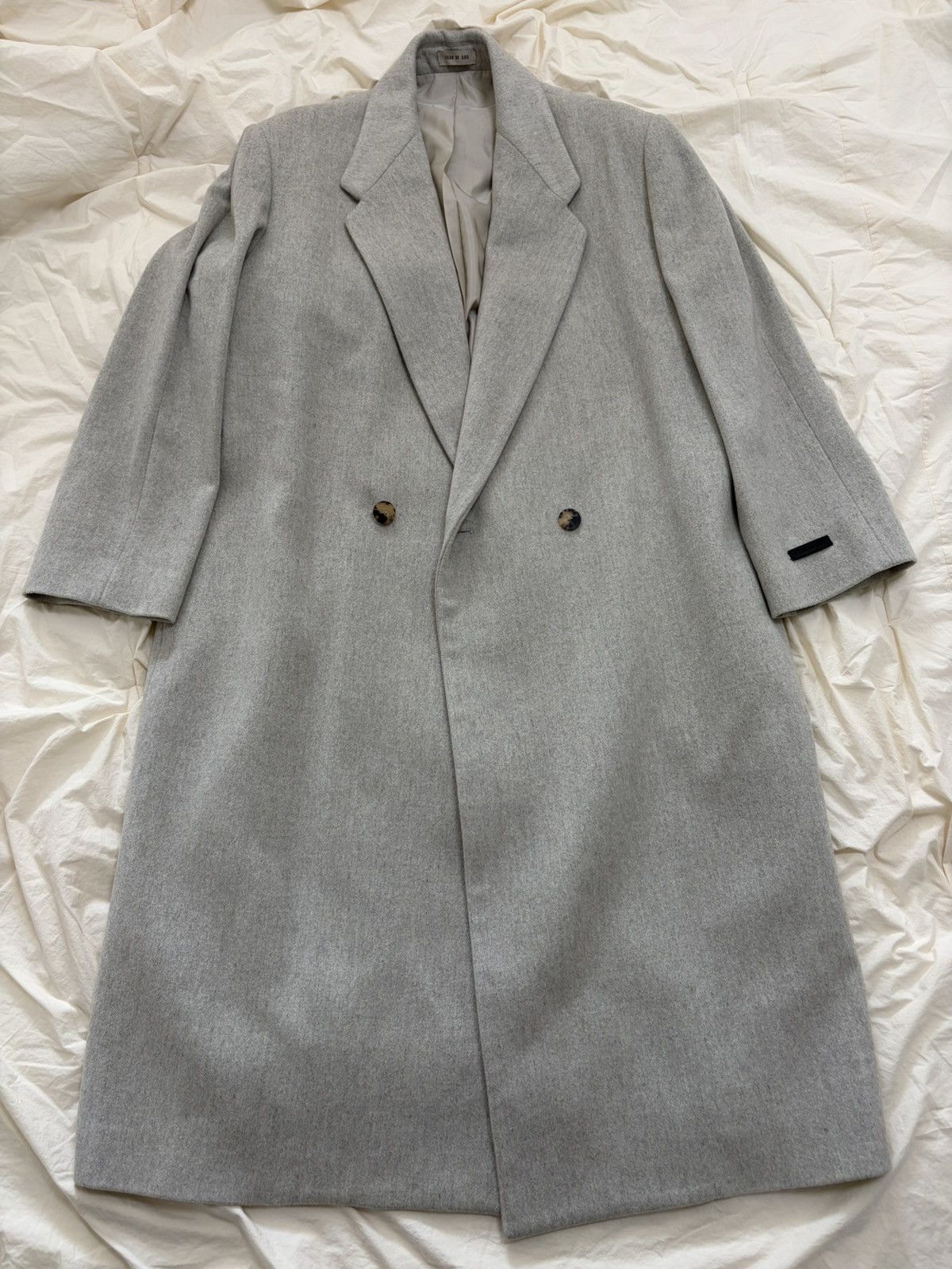 Fear of God Fear of god Eternal Wool OverCoat Cement Heather Size US M / EU 48-50 / 2 - 9 Thumbnail