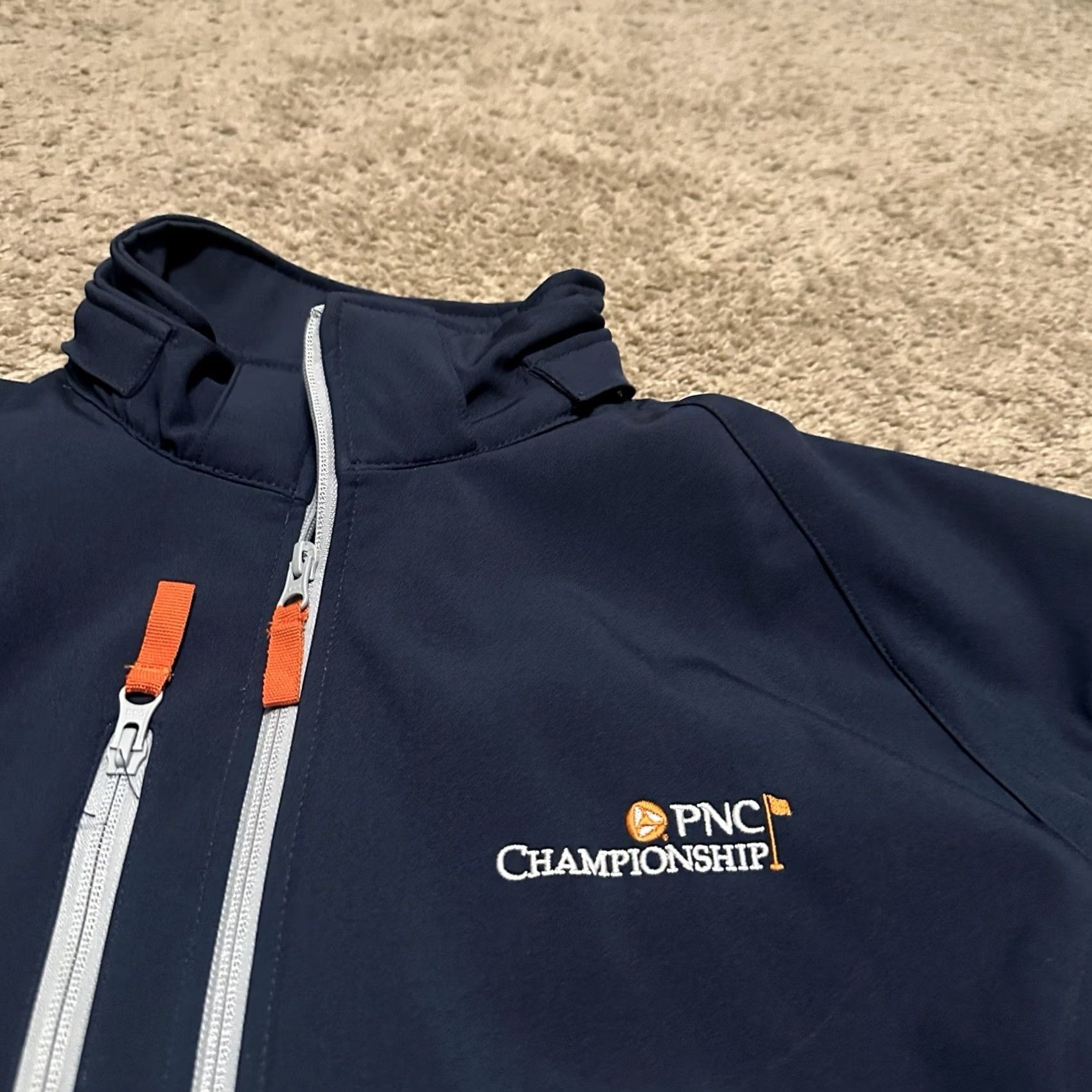 Vintage Pnc Championship Jacket Mens Large Golf Full Zip Soft Shell Windbreaker Blue Clique Jacket Size US L / EU 52-54 / 3 - 2 Thumbnail