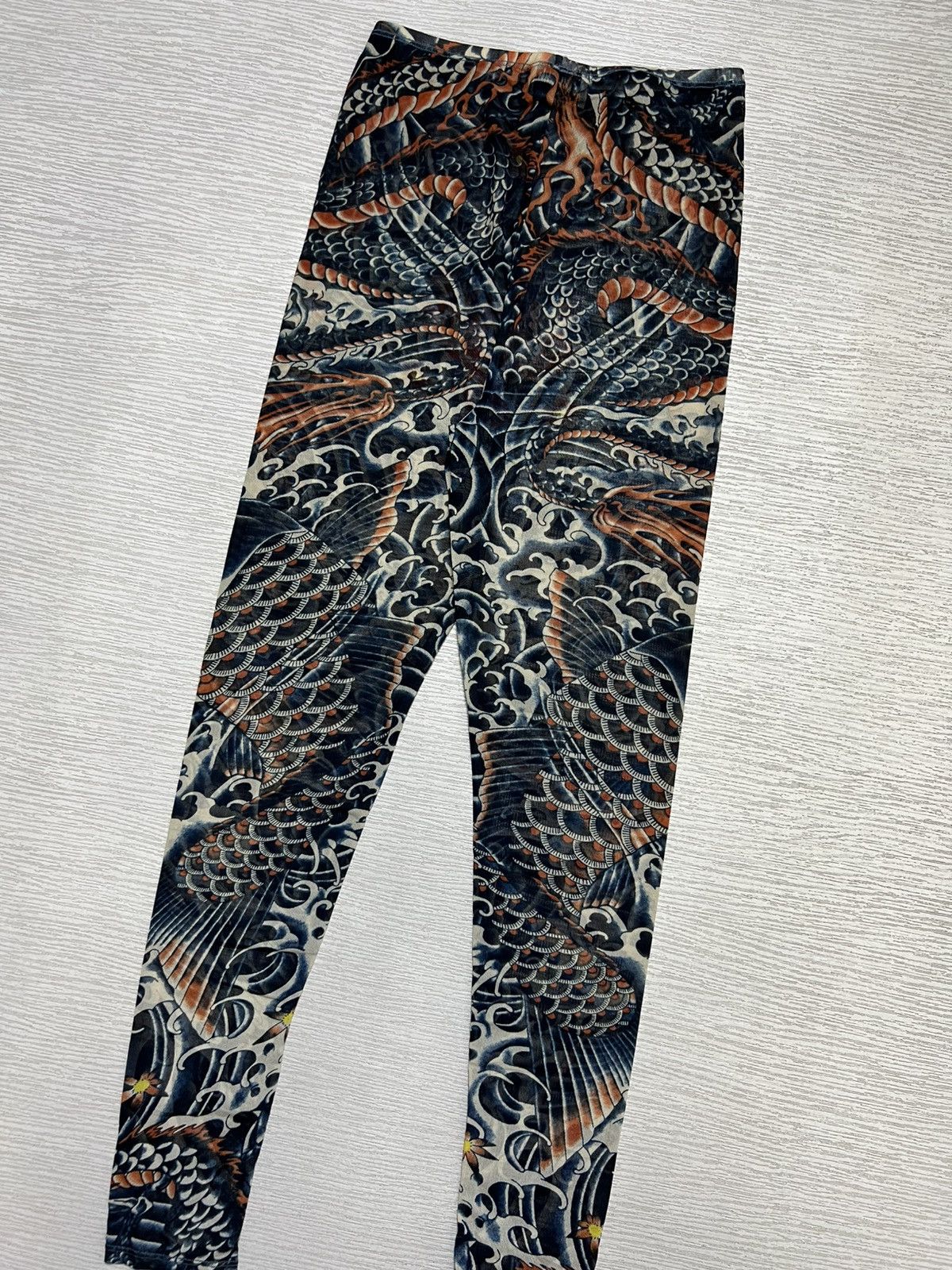 Jean Paul Gaultier Jean Paul Gaultier X Target Koi Fish Mesh Tattoo Leggings Size 23" - 8 Thumbnail