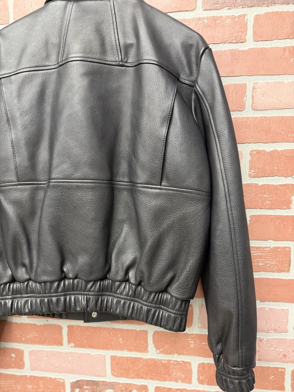 Rhude Size S - Rhude Newman Zip-Up Leather Jacket Retail $3,500 Size US S / EU 44-46 / 1 - 8 Thumbnail