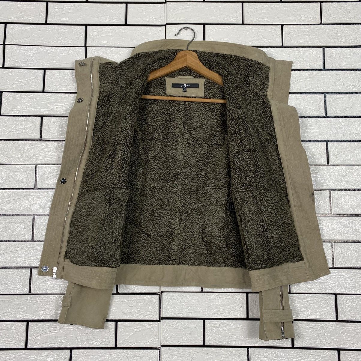 Issey Miyake 📌Cropped Biker Leather Jacket 7 Mamkind Double Collar Size US XS / EU 42 / 0 - 14 Thumbnail