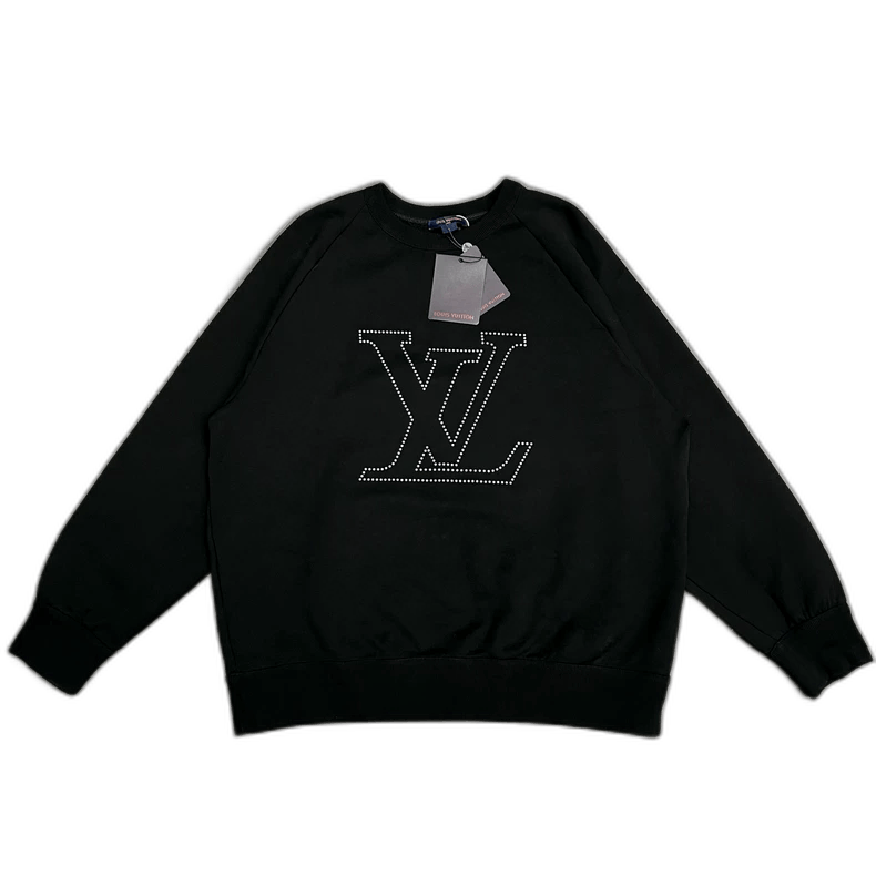 Louis Vuitton Louis Vuitton Black Logo Sweatshirt Size L Size US L / EU 52-54 / 3 - 1 Thumbnail