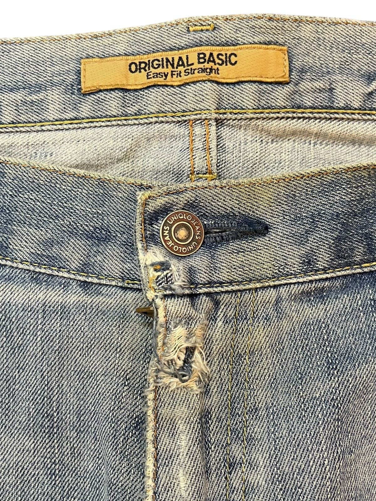Jun Takahashi × Uniqlo Vintage Uniqlo S-003 Mudwash Faded Distressed Denim Size US 36 / EU 52 - 5 Thumbnail